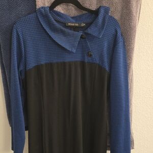 Romeo & Juliet Blue and Black Dress